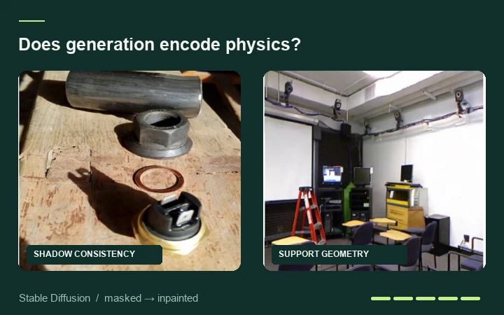A General Protocol to Probe Large Vision Models for 3D Physical Understanding — research demo